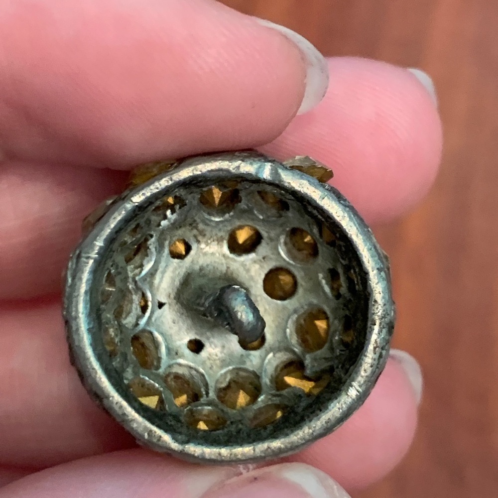 Set of Four Rhinestoned Buttons - Picture 3 of 5